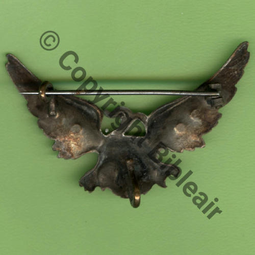 41.1  1942... 3eDRILLE INDO 1.41du GO du Gp Aerien Centre  SM Eping bascule + crochet en bas Embouti 47x28mm 6 Pts incrustation LAITON Src.Y.GENTY 200Eur01.15 